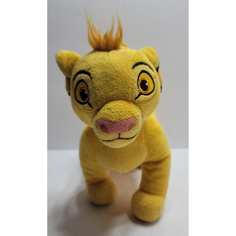 Disney The Lion King Simba Plush Standing Stuffed Animal Yellow Lion Cub Toy